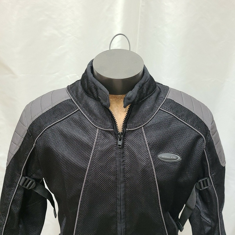 Himalaya Motor Bike Wear Mens Motorcycle Jacket Size Small Black Night Vision - Picture 2 of 11